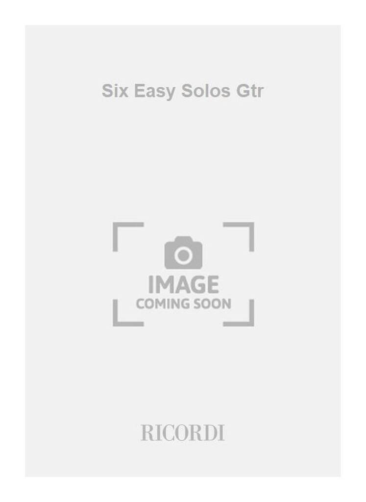 Knjiga SIX EASY SOLOS GTR ROY TEED