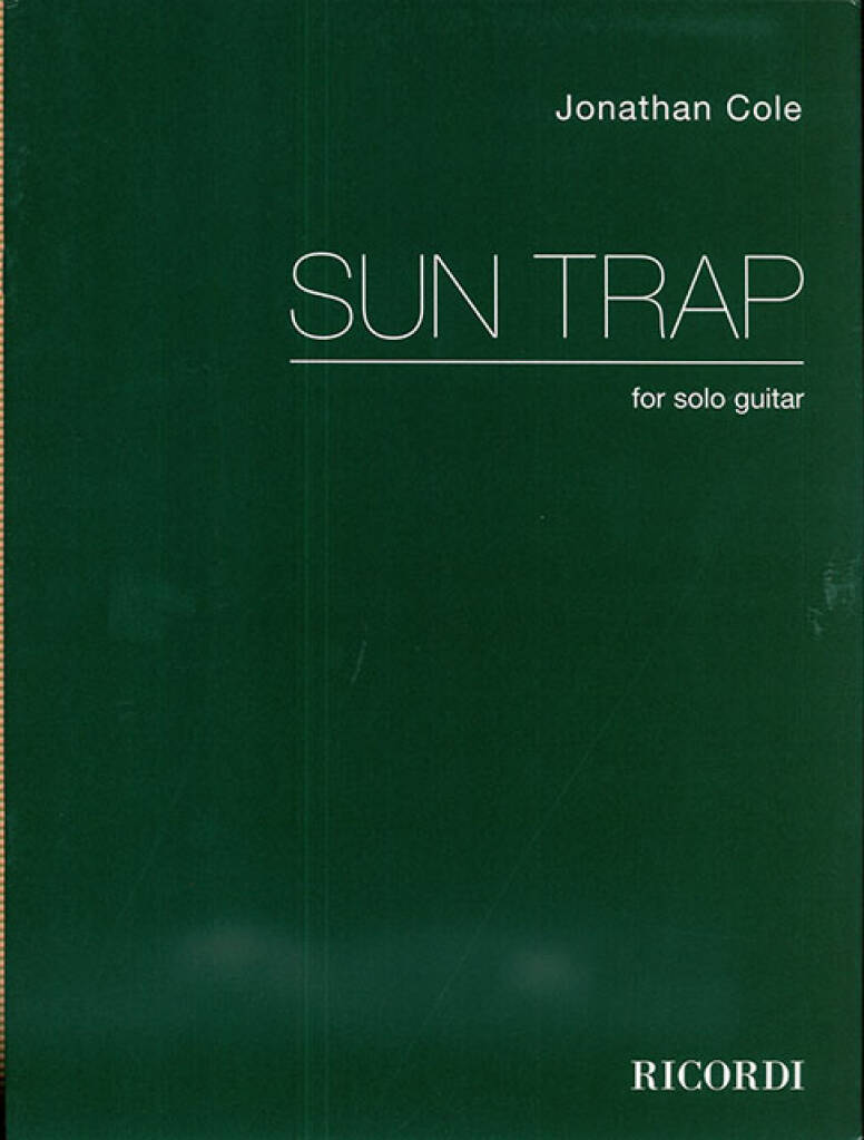 Knjiga SUNTRAP  GUITARE JONATHAN COLE