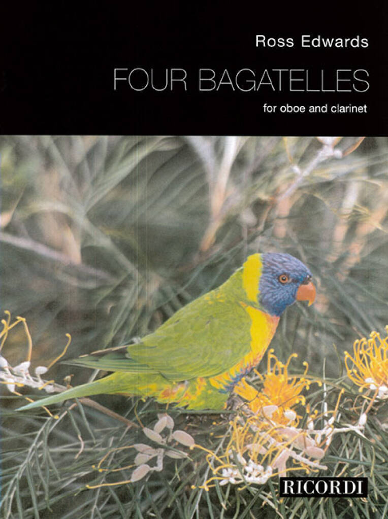 Book FOUR BAGATELLES CLARINETTE ROSS EDWARDS