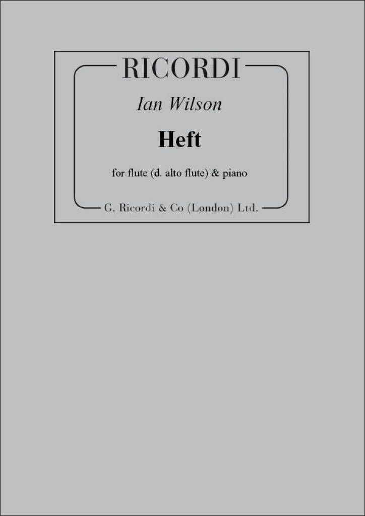 Knjiga HEFT FLUTE TRAVERSIERE-PARTITION+PARTIES SEPAREES IAN WILSON