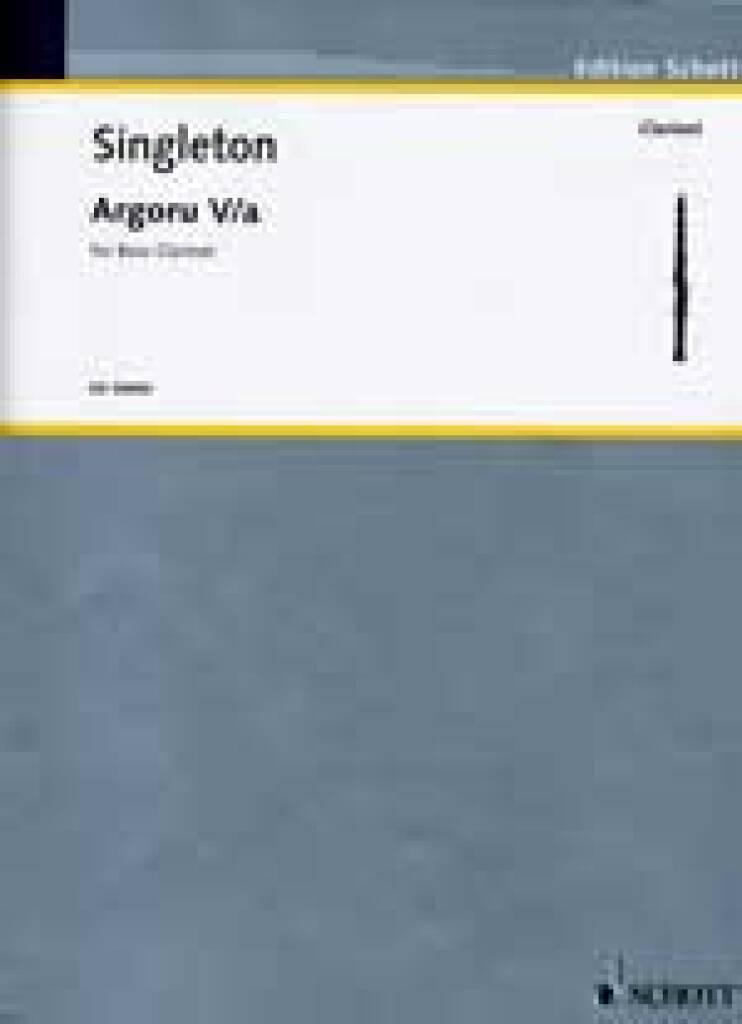 Kniha ARGORU VA CLARINETTE ALVIN SINGLETON