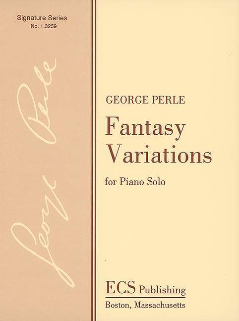 Tiskani izdelki FANTASY VARIATIONS PIANO GEORGE PERLE