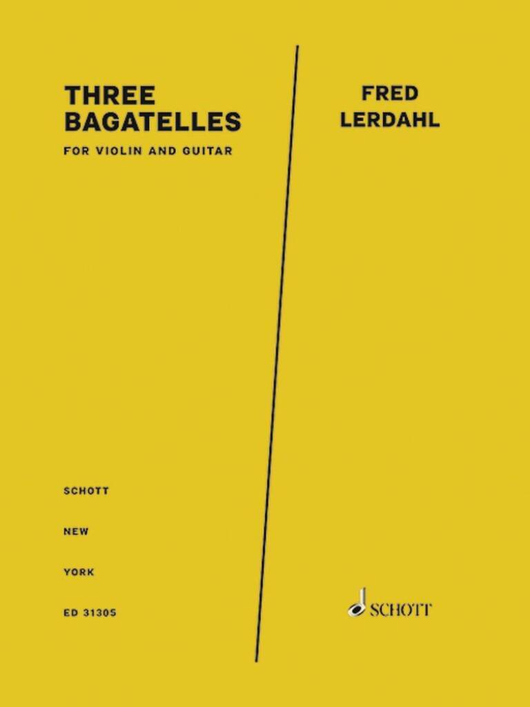 Book THREE BAGATELLES FRED LERDAHL