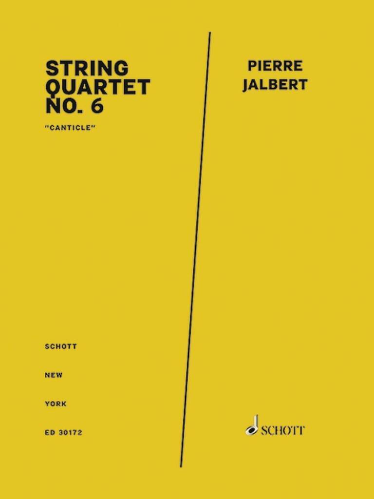 Knjiga STRING QUARTET NO. 6 PIERRE JALBERT