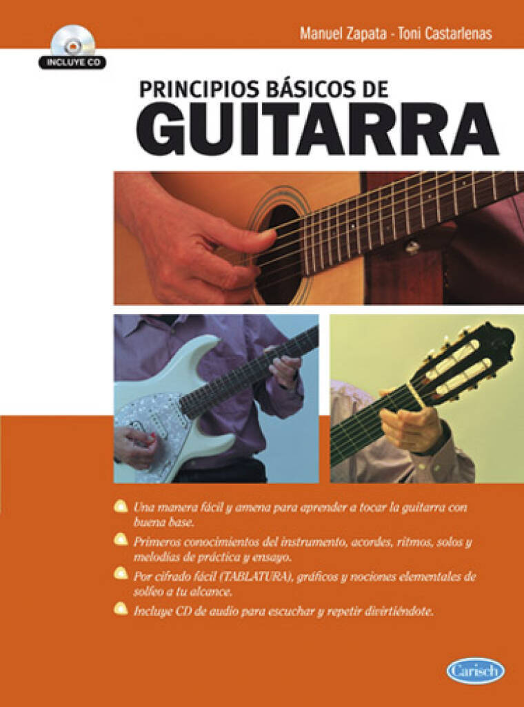Knjiga PRINCIPIOS BASICOS DE GUITARRA +CD ZAPATA