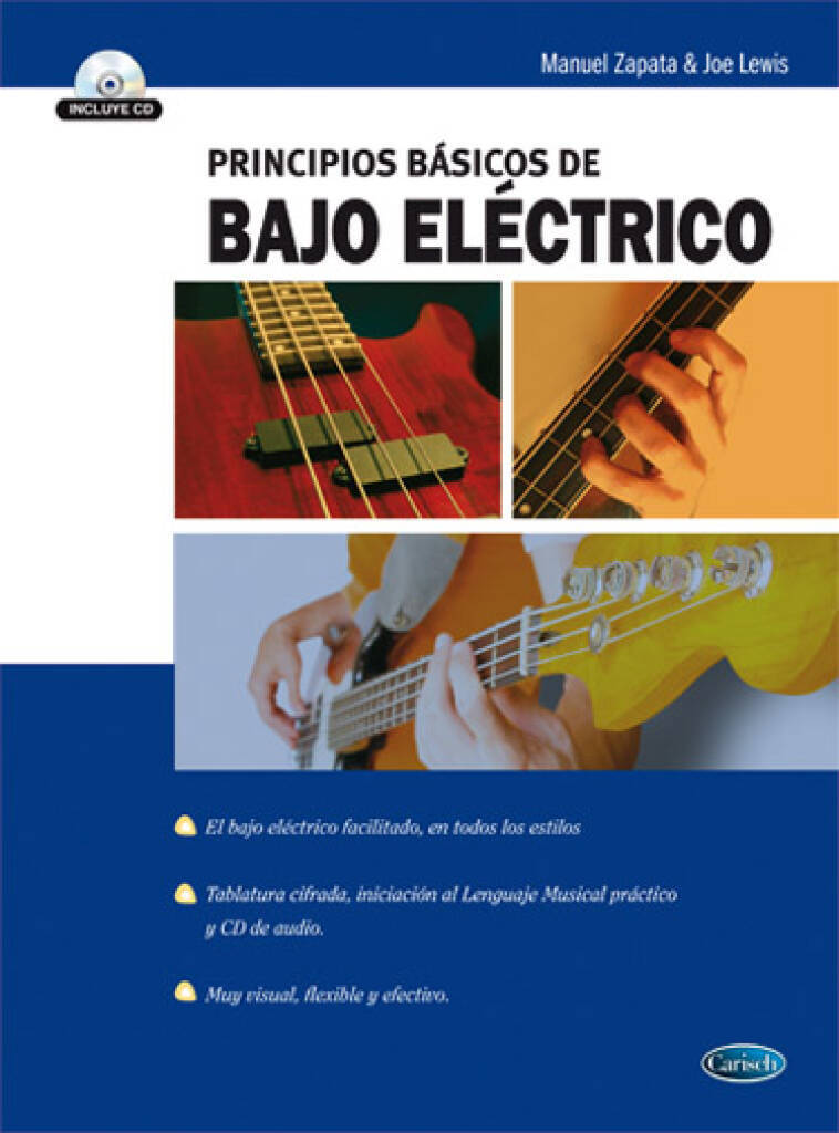 Knjiga PRINCIPIOS BASICOS DE BAJO ELETRICO +CD ZAPATA