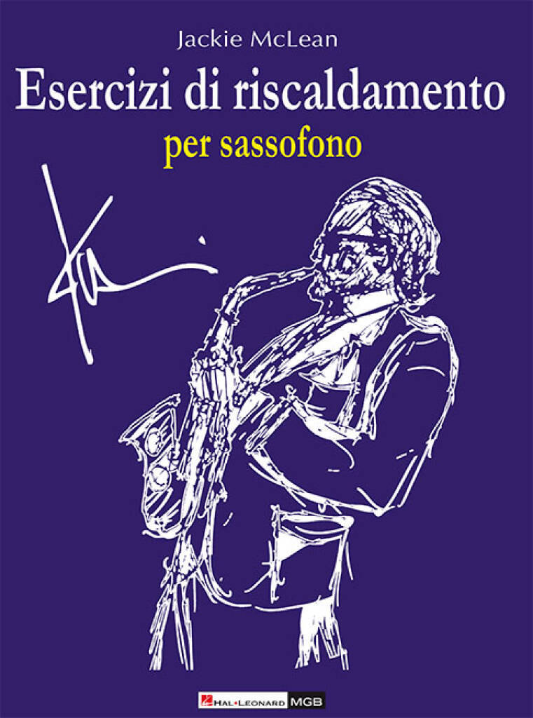 Книга ESERCIZI DI RISCALDAMENTO PER SASSOFONO JACKIE MCLEAN