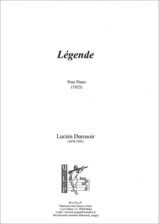 Buch Légende pour piano DUROSOIR