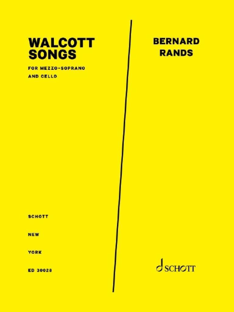 Book WALCOTT SONGS BERNARD RANDS