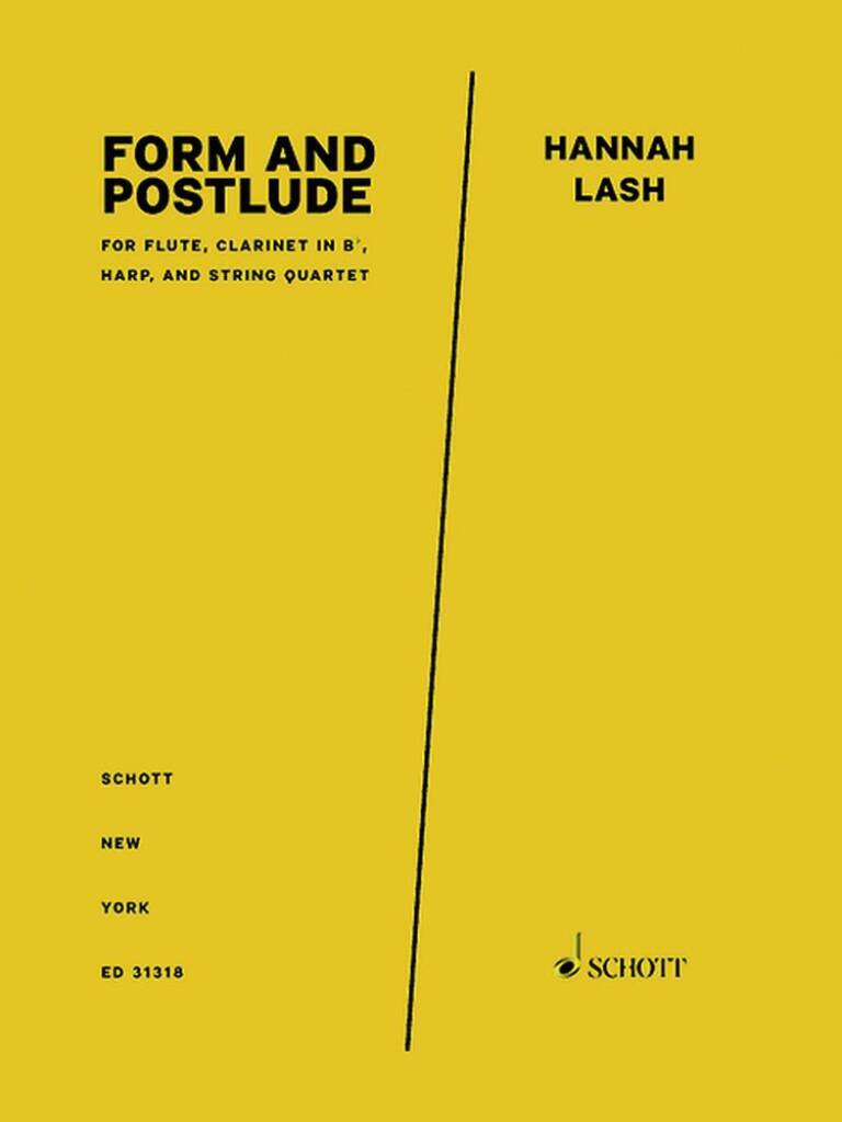 Book FORM AND POSTLUDE HANNAH LASH