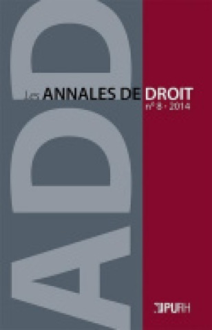 Buch LES ANNALES DE DROIT, N  8/2014 BROCHOT  VANESSA