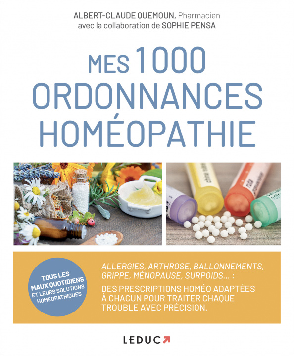 Kniha Mes 1000 ordonnances homéopathie QUEMOUN