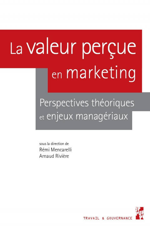 Knjiga La valeur perçue en marketing Rivière