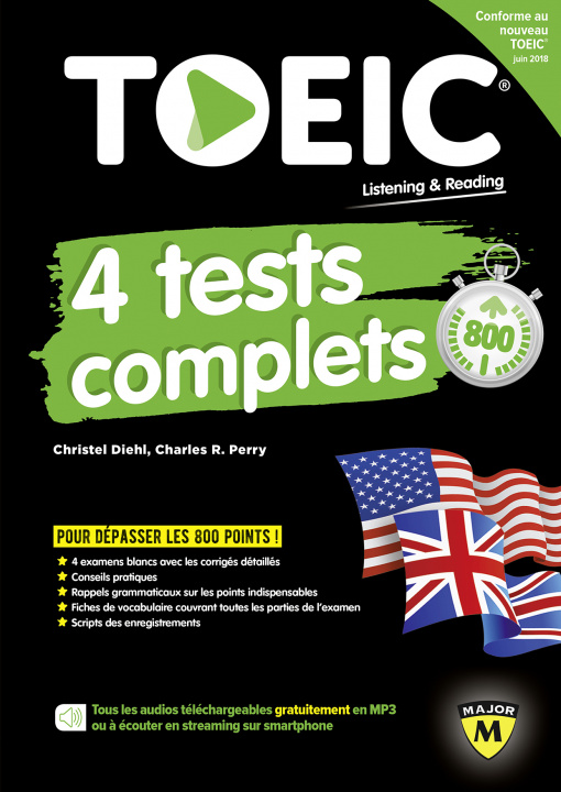 Book TOEIC : 4 TESTS COMPLETS Perry