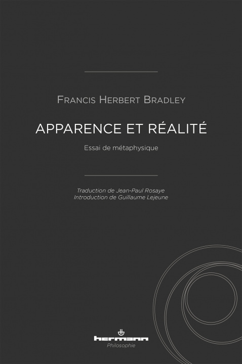 Kniha Apparence et réalité Francis Herbert Bradley