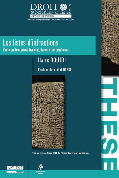Livro LES LISTES D'INFRACTIONS Rouidi h.