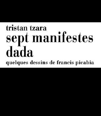 Kniha Sept manifestes Dada Tristan Tzara