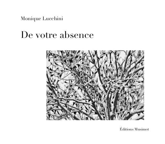 Book De votre absence Lucchini