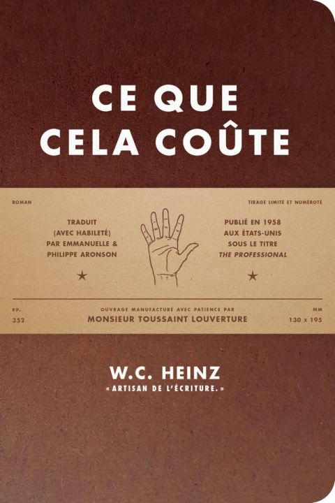 Knjiga CE QUE CELA COUTE W.C HEINZ