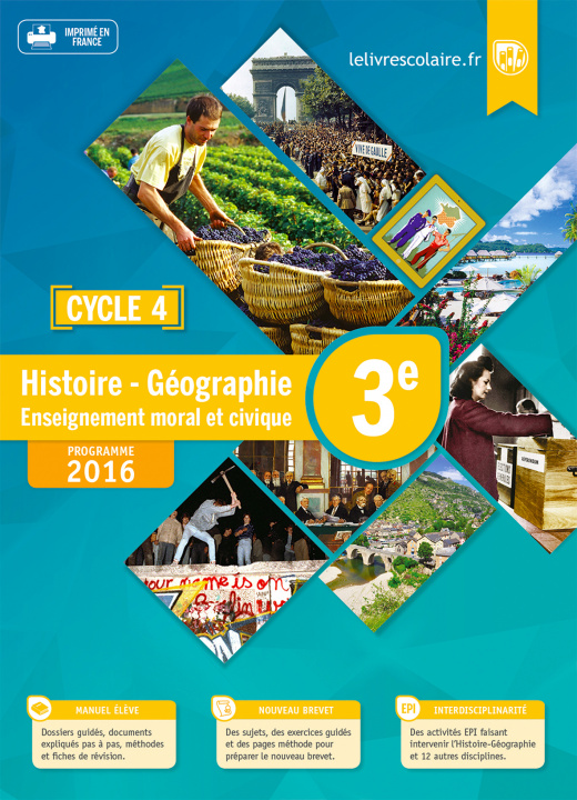 Boek Histoire-Géographie-EMC 3e, édition 2016 Lelivrescolaire.fr