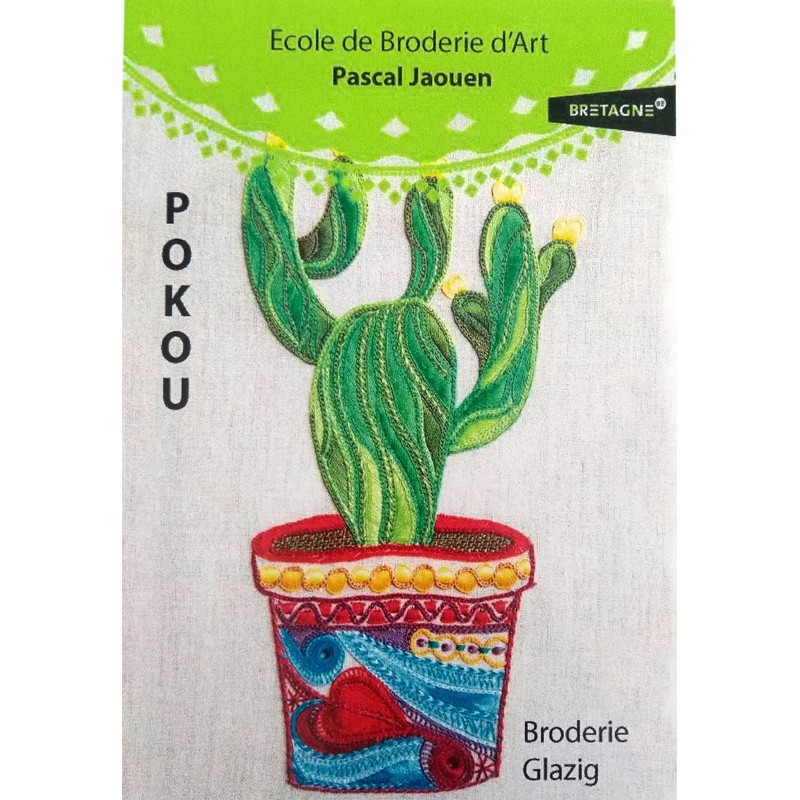 Книга POKOU - Cactus n°1 Broderie glazig jaouen