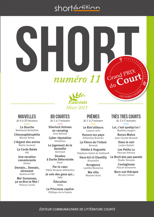 Knjiga Short 11 d'auteurs