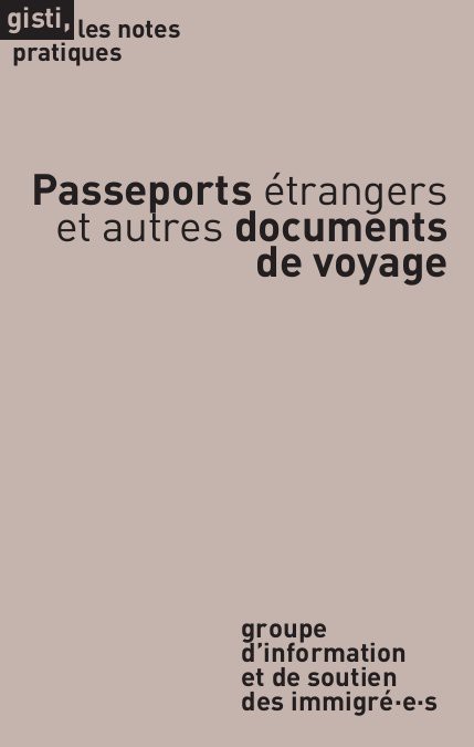 Carte Passeports étrangers et autres documents de voyage gisti