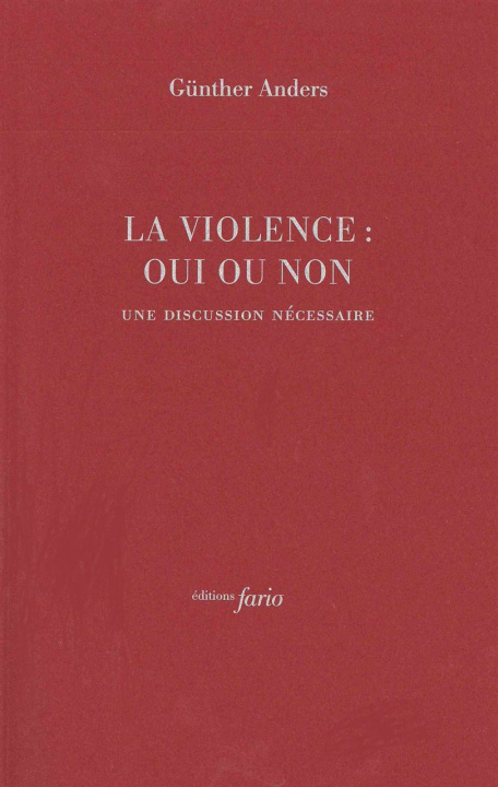 Buch La Violence : oui ou non Gunther Anders