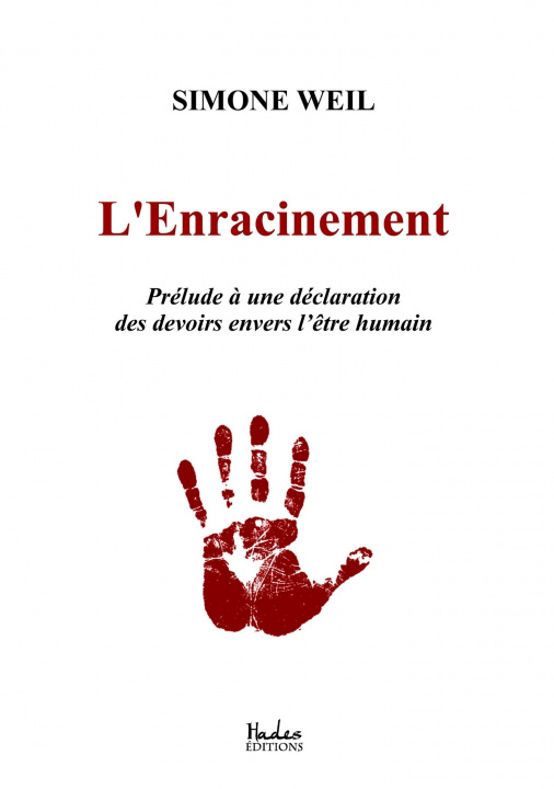 Книга L'enracinement Simone Weil