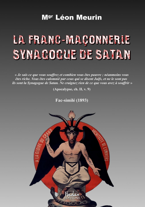 Könyv La franc-maçonnerie, synagogue de Satan Mgr Léon Meurin