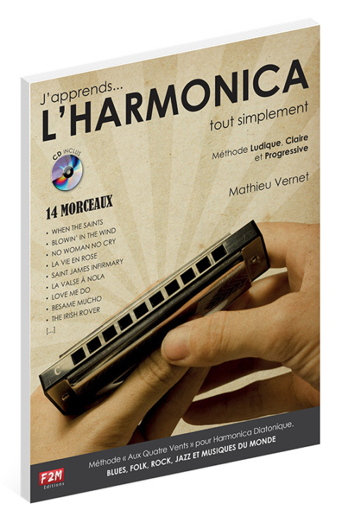 Buch J'APPRENDS L'HARMONICA TOUT SIMPLEMENT VERNET