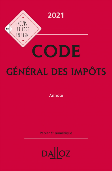 Könyv Code général des impôts 2021, annoté. 30e éd. Gérard Zaquin