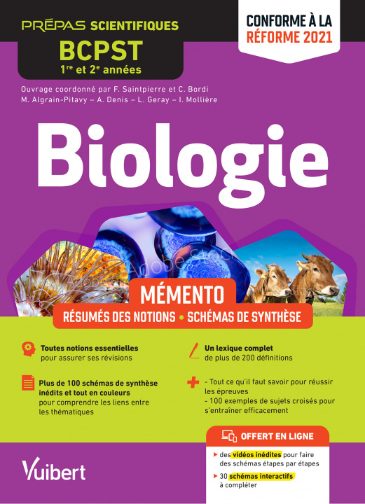 Kniha Mémento de Biologie BCPST 1re et 2e années Saintpierre