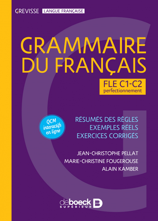 Kniha Grevisse Grammaire du français Pellat