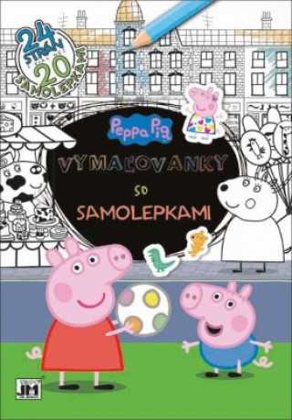 Knjiga Vymaľovanky so samolepkami Peppa Pig 