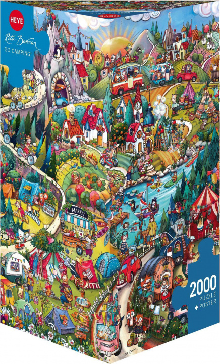 Game/Toy Go Camping! Puzzle 2000 Teile Heye