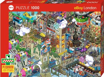 Játék London Quest Puzzle 1000 Teile Heye
