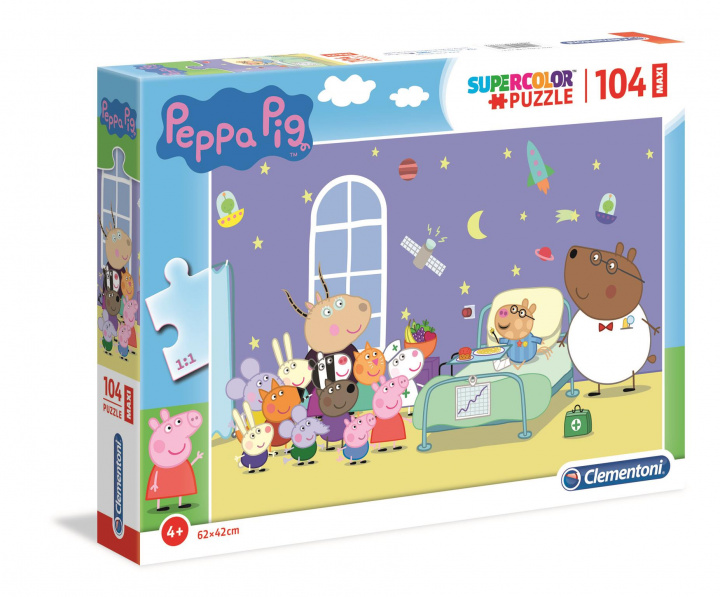 Game/Toy Puzzle 104 maxi super color Świnka Peppa 23735 