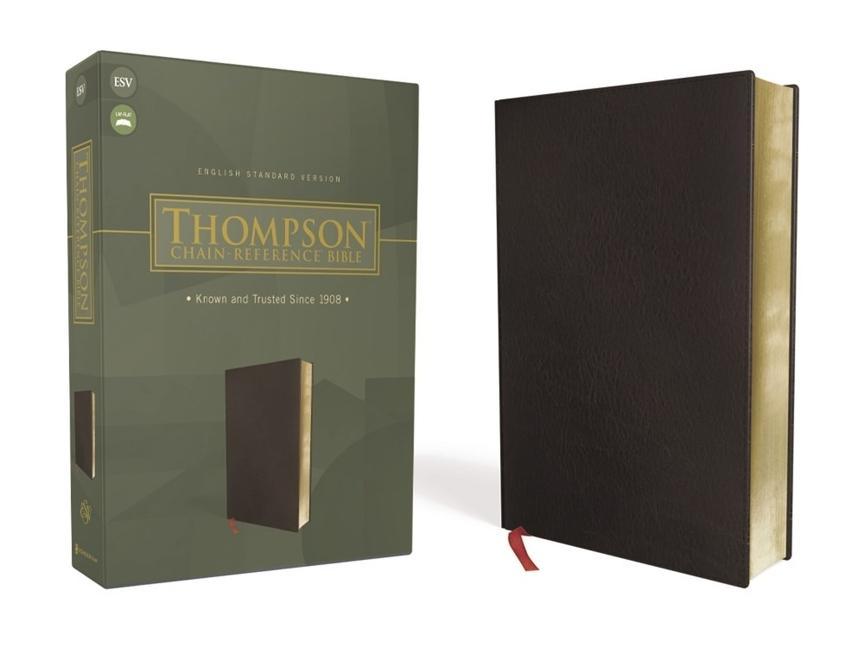 Book ESV, Thompson Chain-Reference Bible, Bonded Leather, Black, Red Letter 