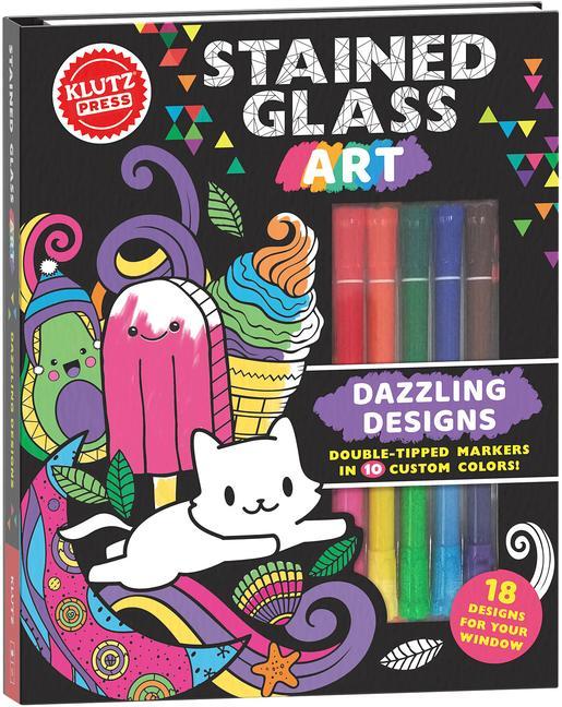 Carte Stained Glass Art: Dazzling Designs (Klutz Activity Book) Klutz Press