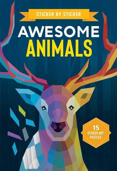 Kniha Sticker by Sticker: Awesome Animals 