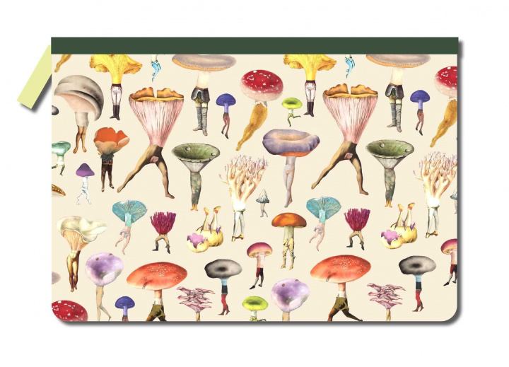 Carte Art of Nature: Fungi Accessory Pouch: (Gifts for Mushroom Enthusiasts and Nature Lovers, Cute Stationery, Back to School Supplies) 