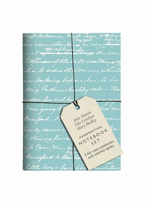 Kalendář/Diář Jane Austen, Ada Lovelace, Mary Shelley Handwriting Notebook Set Jane Austen