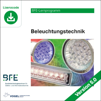 Buch Beleuchtungstechnik Version 5.0. Lizenzcode BFE-TIB Technologie und Innovation für Betriebe GmbH