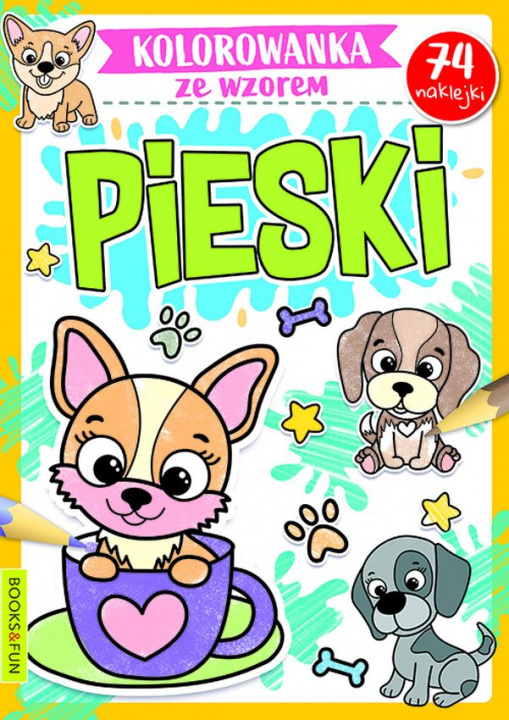 Libro Pieski. Kolorowanka ze wzorem Opracowanie zbiorowe