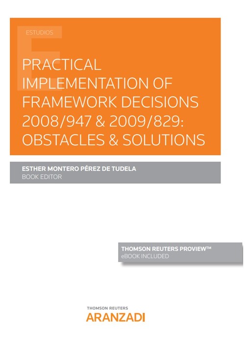 Knjiga Practical implementation of Framework Decisions 2008/947 ESTHER MONTERO