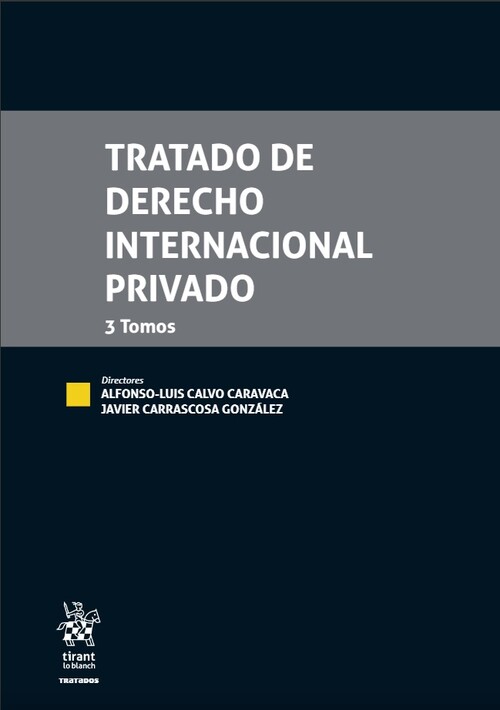 Książka ESTUCHE 3 VOLS TRATADO DE DERECHO INTERNACIONAL PRIVADO 