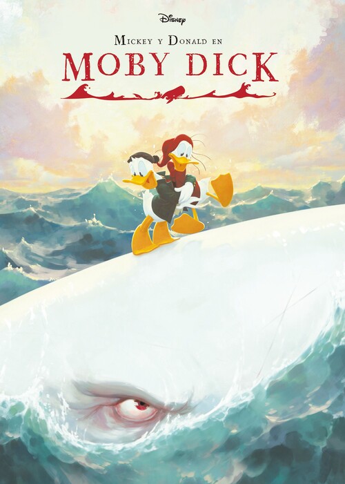 Carte Mickey y Donald en Moby Dick 