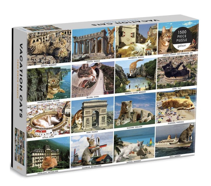 Παιχνίδι/Επιτραπέζιο παιχνίδι Vacation Cats 1500 Piece Puzzle GALISON