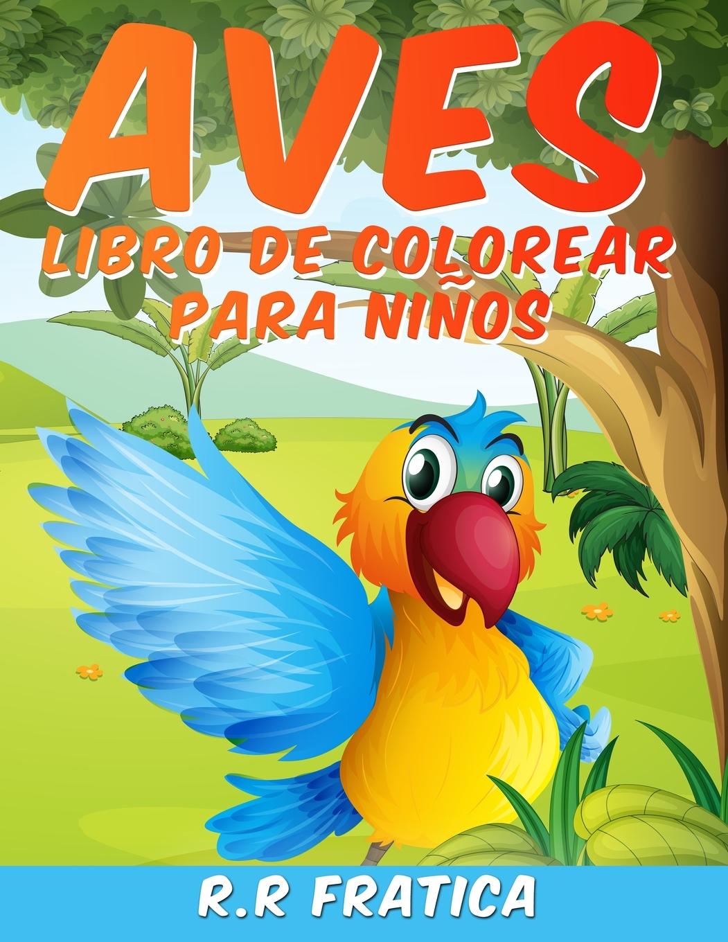Kniha Aves libro de colorear para ninos 